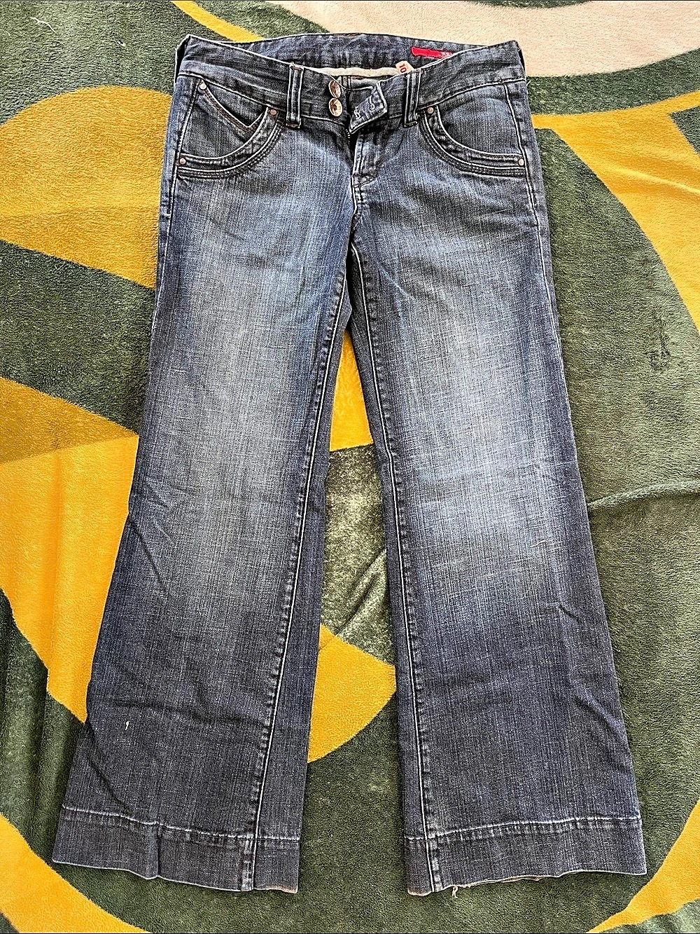 X2 Jeans Flare Leg in Blue Waist 10